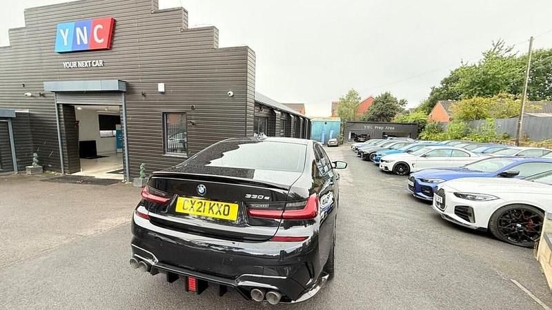 Black Used 2021 BMW 330e M Sport Sedan | £20,991 (A bit pricey) - Image 1/4