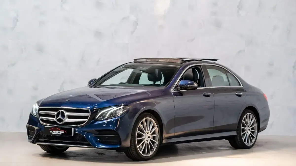 Used Mercedes E350 AMG Line Premium 2017 Blue Sedan