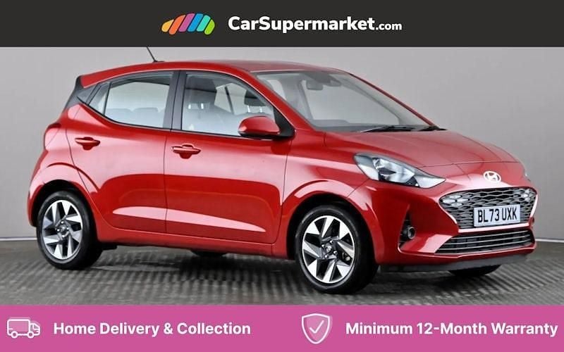 Red Used 2023 Hyundai i10 Advanced Hatchback | £13,997 (Fair price) - Image 1/4