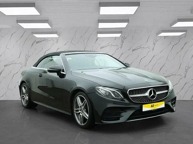 Used Mercedes E220 AMG line 194 HP (142 kW) 2018 Black Cabriolet