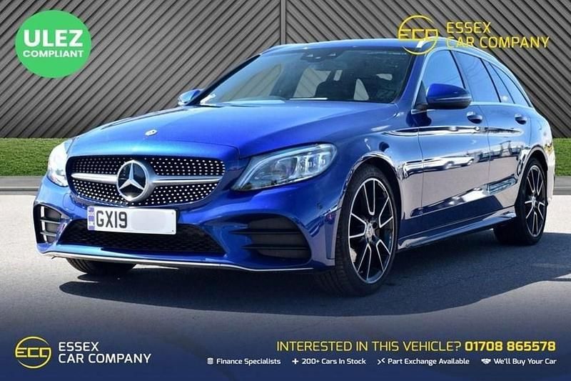Blue Used 2019 Mercedes C200 AMG line Estate | £17,999 (Fair price) - Image 1/1