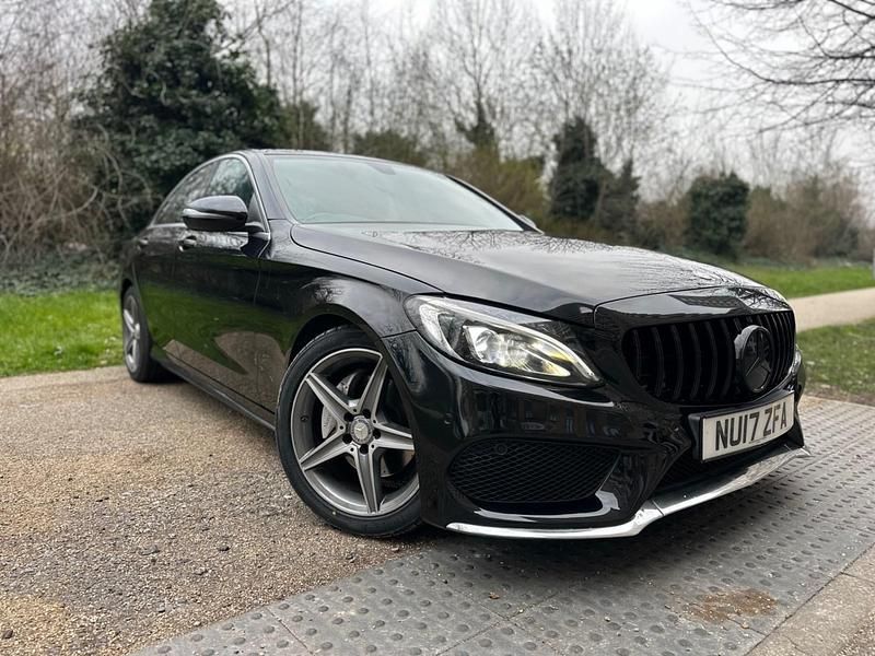 Black Used 2017 Mercedes C200 AMG line Sedan | £13,499 (Expensive) - Image 1/4