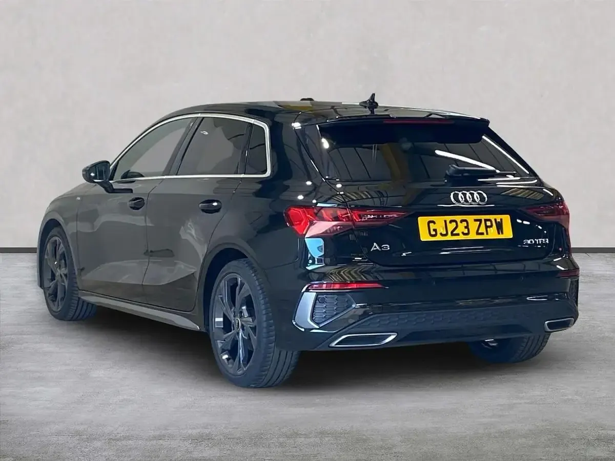 Used Audi A3 Sportback S-Line 110 HP (80 kW) 2023 Black Hatchback