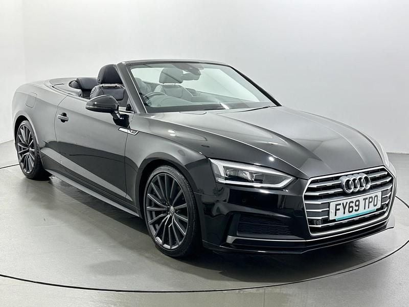 Used Audi A5 Cabriolet S-Line 190 HP (139 kW) 2019 Black Cabriolet