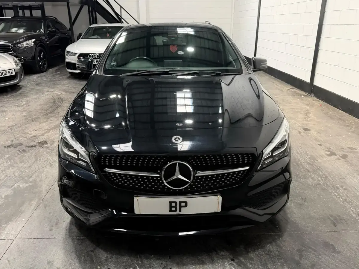 Used Mercedes CLA220 AMG line 177 HP (130 kW) 2018 Black Coupe