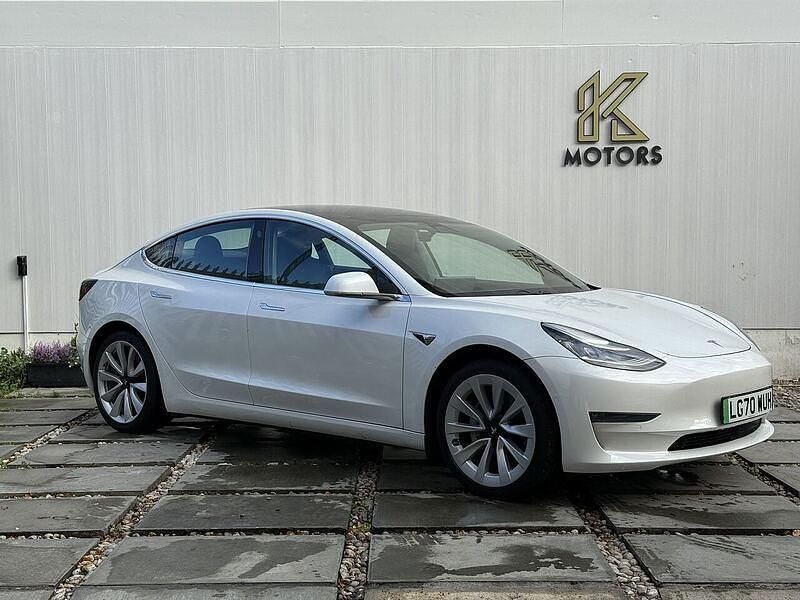 White Used 2020 Tesla Model 3 Long Range AWD Sedan | £16,800 (Fair price) - Image 1/4