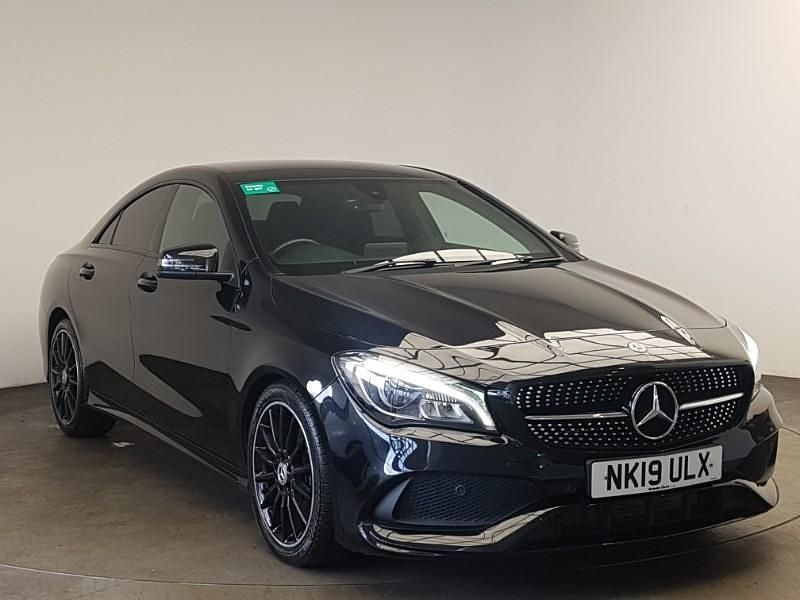 Used Mercedes CLA220 AMG line 170 HP (125 kW) 2019 Black Sedan