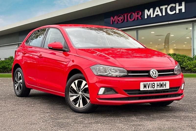 Red Used 2018 VW Polo SE Hatchback | £8,947 (Fair price) - Image 1/4