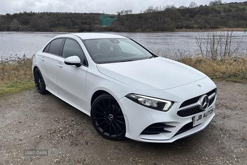 Used Mercedes A180 AMG line 2020 White Sedan