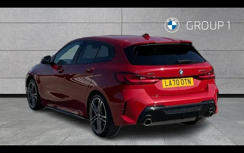 Used BMW M135 Comfort Edition 302 HP (222 kW) 2021 Red Hatchback