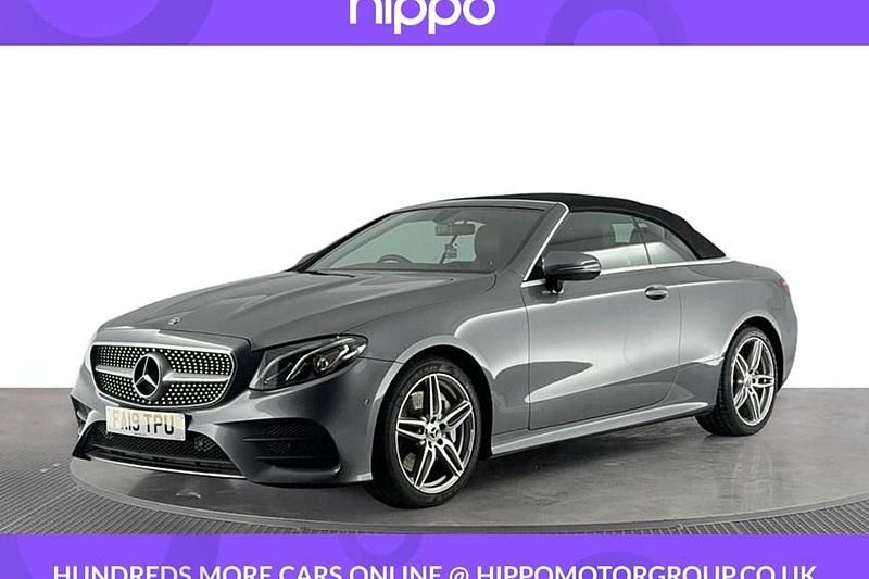 Used Mercedes E350 AMG line 313 HP (230 kW) 2019 Grey Cabriolet