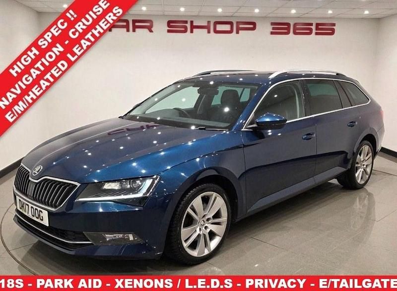 Blue Used 2017 Skoda Superb SE L Executive Estate | £10,390 (Fair price) - Image 1/4