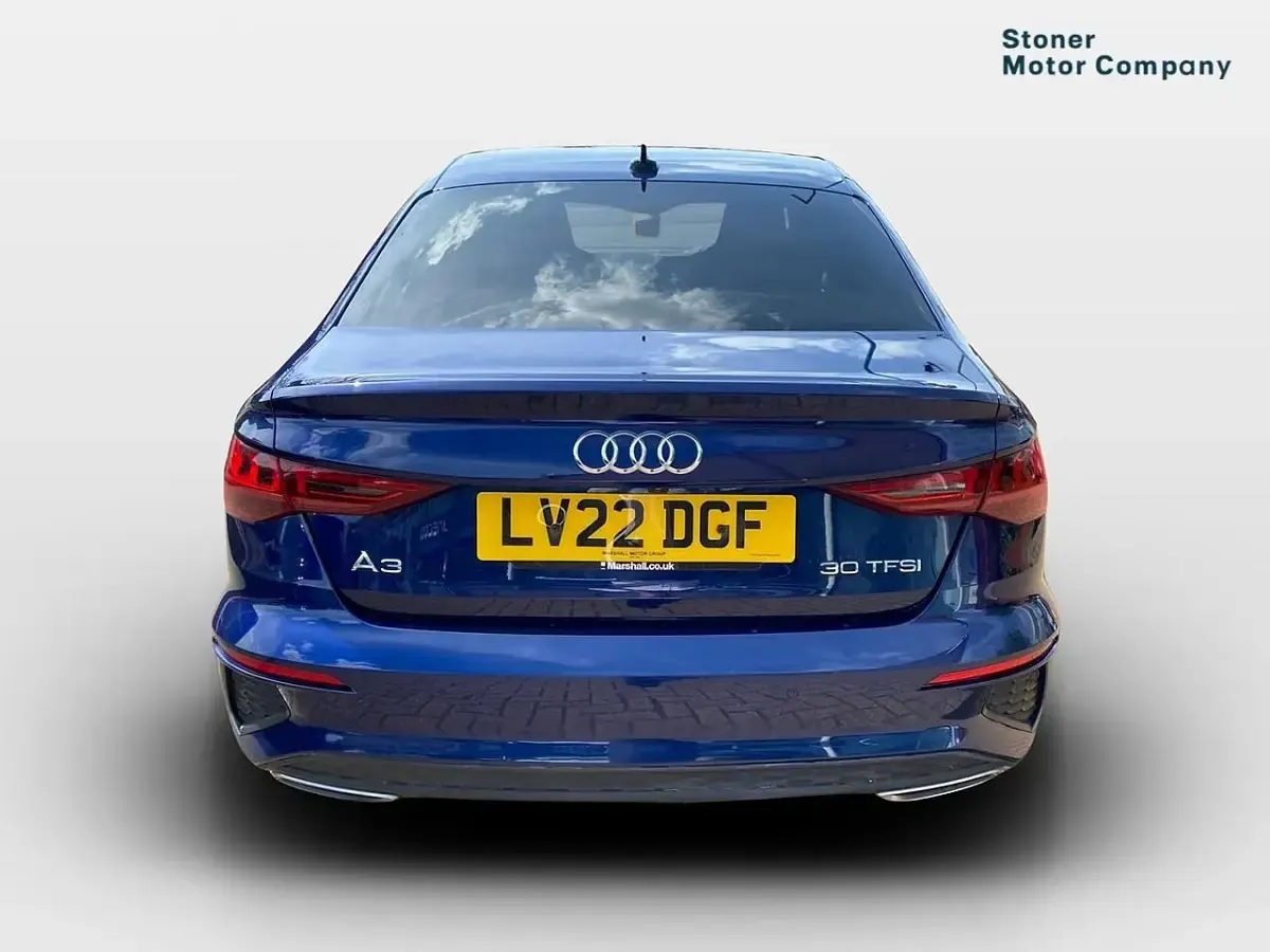 Used Audi A3 S-Line 110 HP (80 kW) 2022 Blue Sedan
