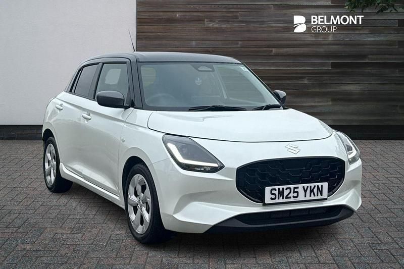 New Suzuki Swift 2025 White Hatchback