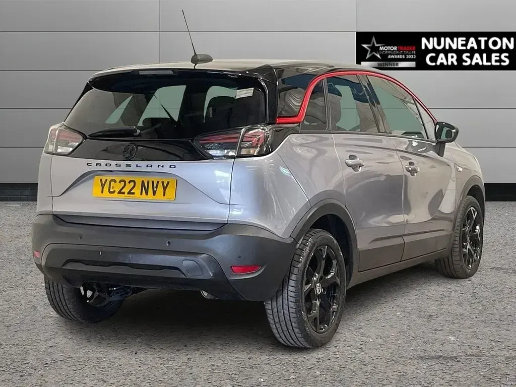 Used Vauxhall Crossland GS Line 110 HP (80 kW) 2022 Grey SUV