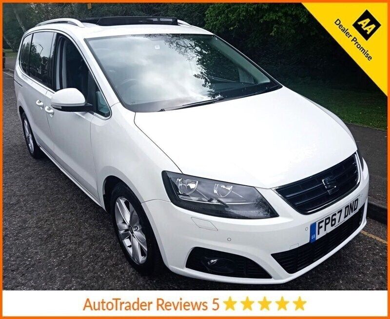 White Used 2017 Seat Alhambra XCELLENCE MPV | £13,590 (Fair price) - Image 1/3