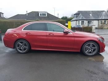 Used Mercedes C300 AMG line 245 HP (180 kW) 2019 Red Sedan