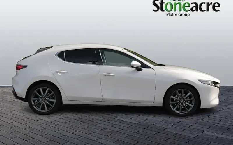 Used Mazda 3 Exclusive-Line 140 HP (102 kW) 2025 White Hatchback