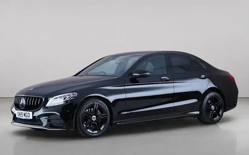 Used Mercedes C220 AMG line 194 HP (142 kW) 2019 Black Sedan
