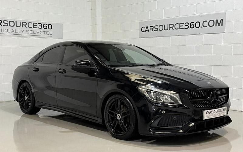 Used Mercedes CLA180 AMG line 122 HP (89 kW) 2017 Black Sedan