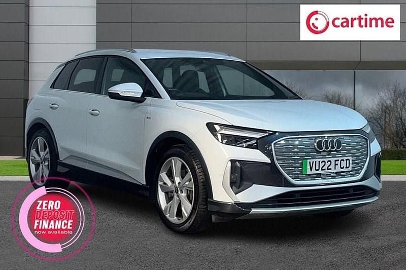White Used 2022 Audi Q4 e-tron S-Line SUV | £24,192 (Good price) - Image 1/3