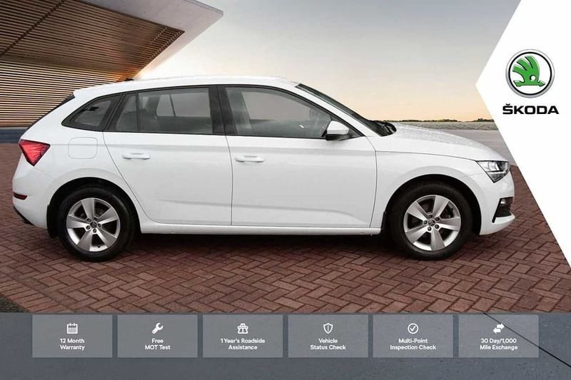 Used Skoda Scala SE 115 HP (84 kW) 2020 White Hatchback