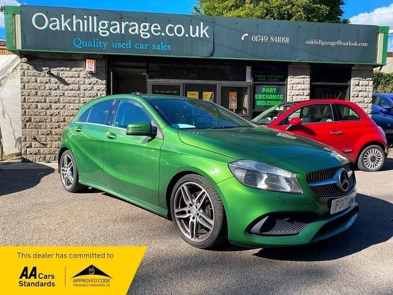 Green Used 2017 Mercedes A160 AMG line Hatchback | £10,995 (Fair price) - Image 1/4