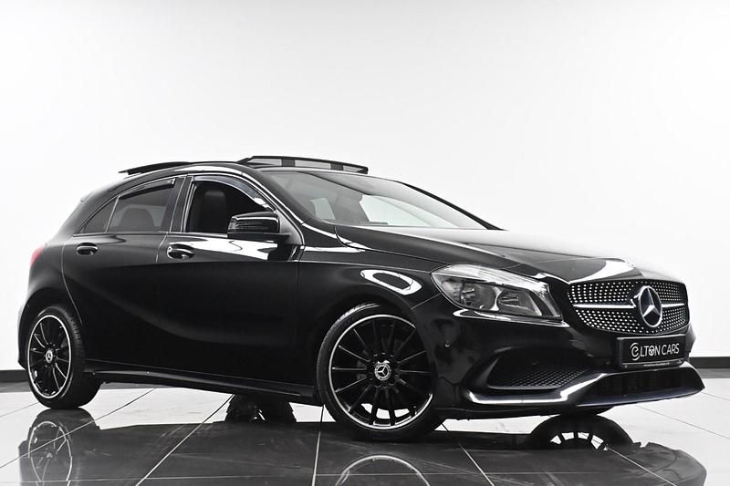 Used Mercedes A200 AMG line 156 HP (114 kW) 2017 Black Hatchback