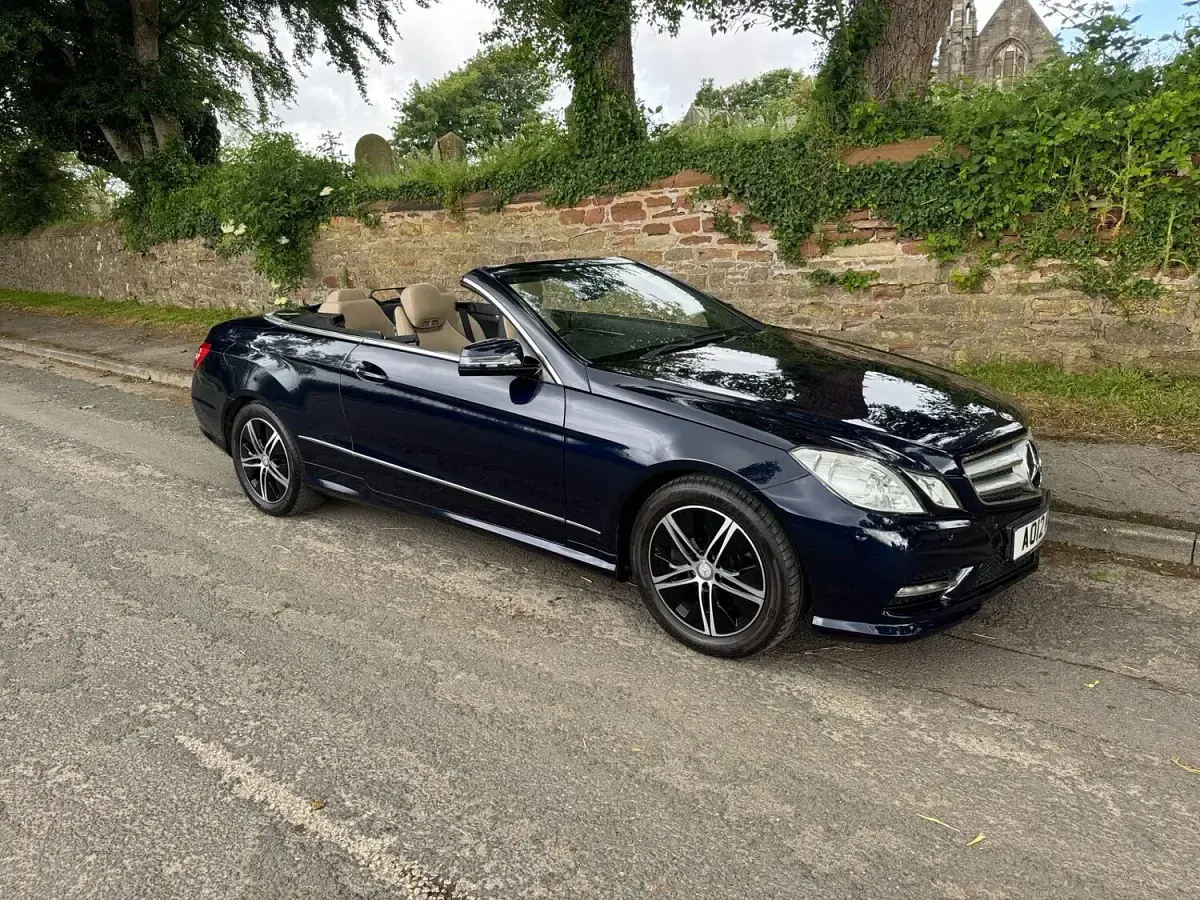 Used Mercedes E200 Sport Edition 2012 Blue Cabriolet