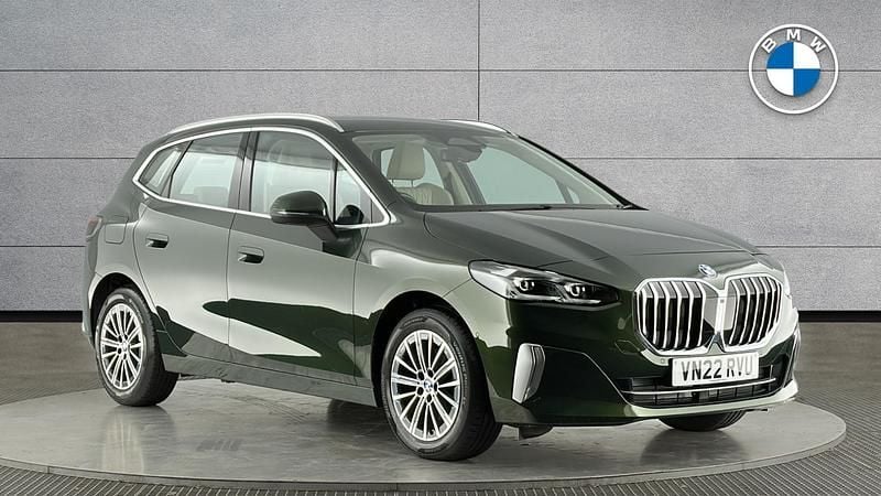 Used BMW 218 Active Tourer Luxury Line 148 HP (108 kW) 2022 Green MPV