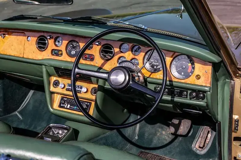 Used Rolls Royce Corniche 1974 Gold/green Cabriolet