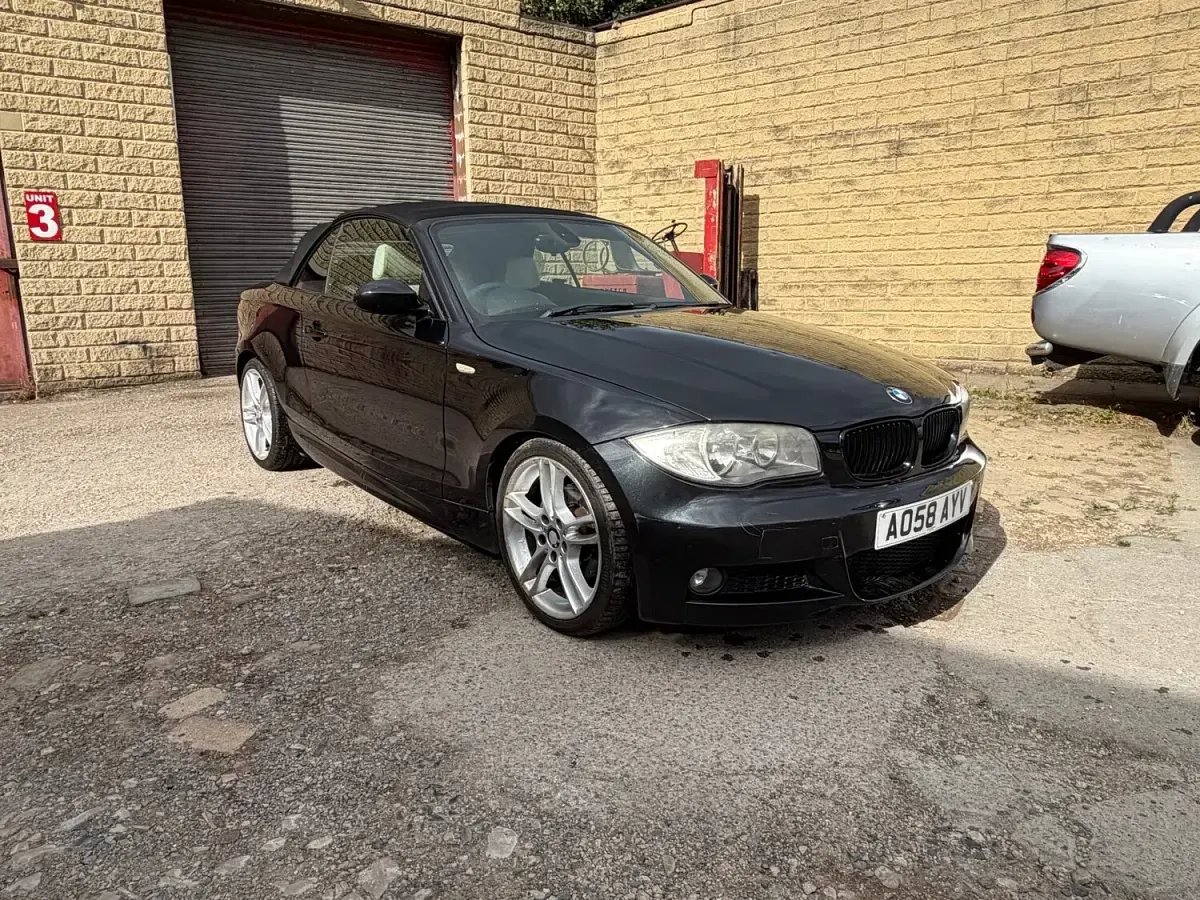 Used BMW 120 Cabriolet M Sport 2008 Black Cabriolet