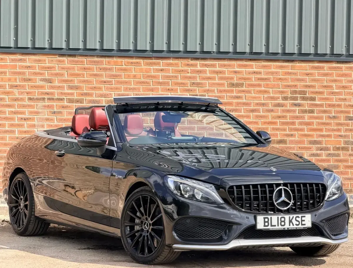 Used Mercedes C43 AMG Premium Plus 362 HP (266 kW) 2018 Black Cabriolet