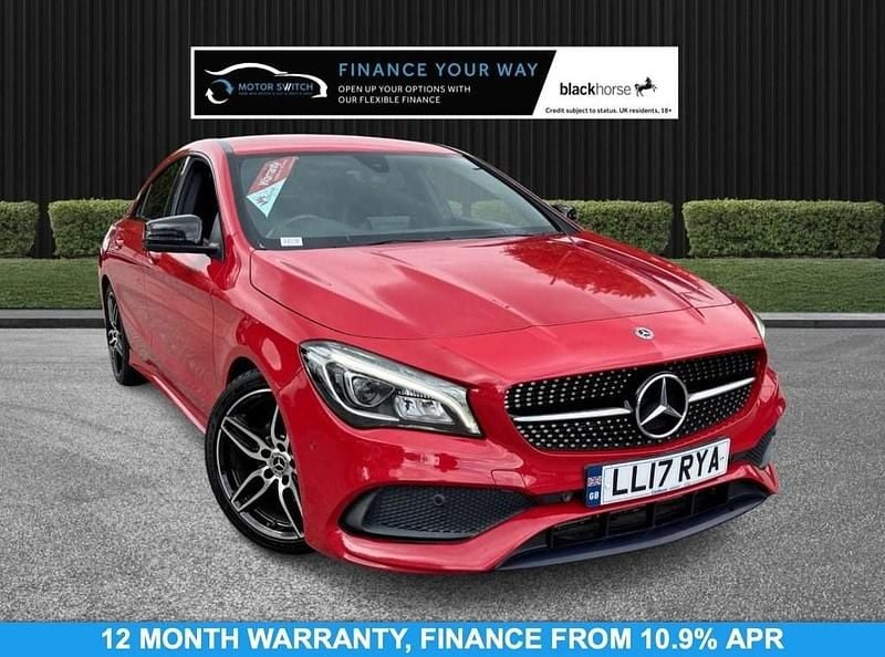 Red Used 2017 Mercedes CLA200 AMG line Sedan | £11,295 (Fair price) - Image 1/3