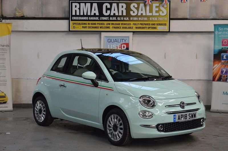 Used Fiat 500 Lounge 69 HP (50 kW) 2018 Green Hatchback