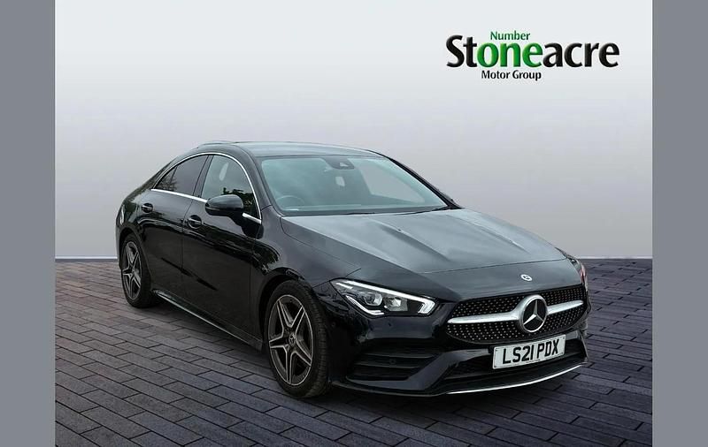 Used Mercedes CLA200 AMG line 161 HP (118 kW) 2021 Black Coupe