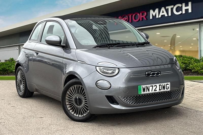 Used Fiat 500e Icon 86 kW (118 HP) 2022 Grey Cabriolet