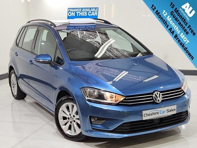 Blue Used 2015 VW Golf Sportsvan SE MPV | £5,895 (Fair price) - Image 1/3
