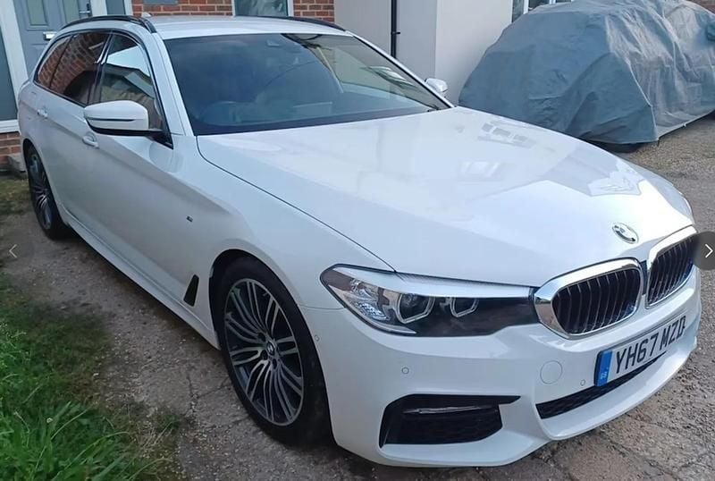White Used 2017 BMW 520 M Sport Estate | £18,699 (Fair price) - Image 1/1