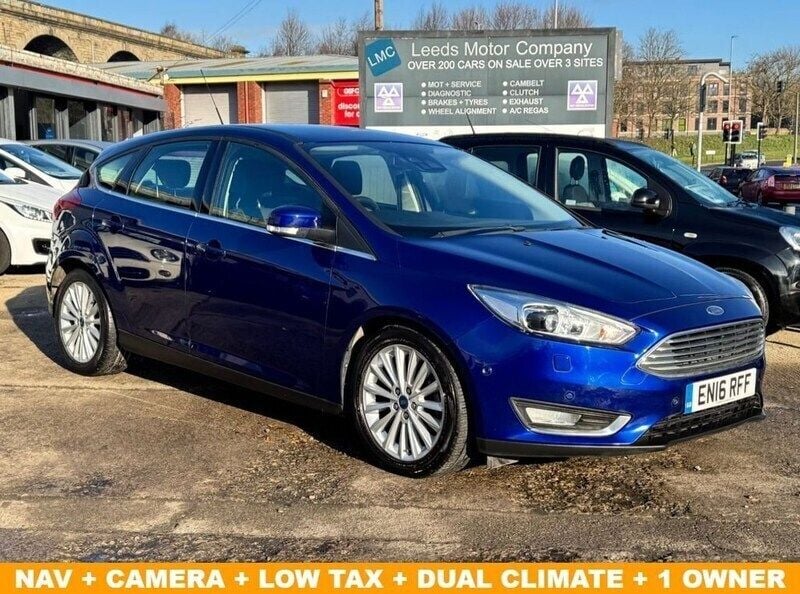 Blue Used 2016 Ford Focus Titanium X Hatchback | £9,495 (Good price) - Image 1/4