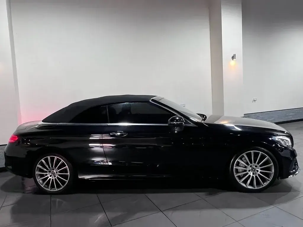 Used Mercedes C300 AMG line 245 HP (180 kW) 2017 Black Cabriolet
