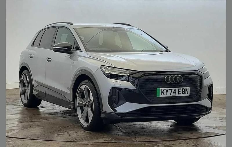 Silver Used 2024 Audi Q4 e-tron Black Edition SUV | £34,950 (Good price) - Image 1/4