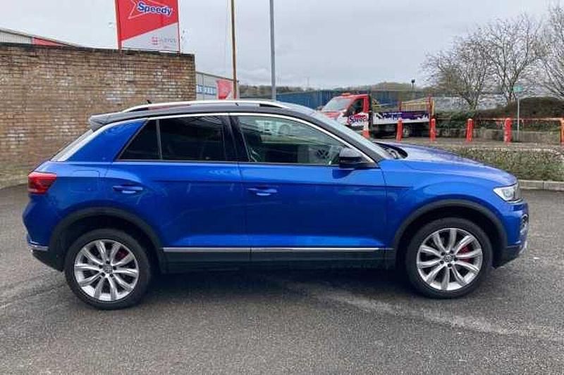 Used VW T-Roc SEL 150 HP (110 kW) 2019 Ravenna blue SUV