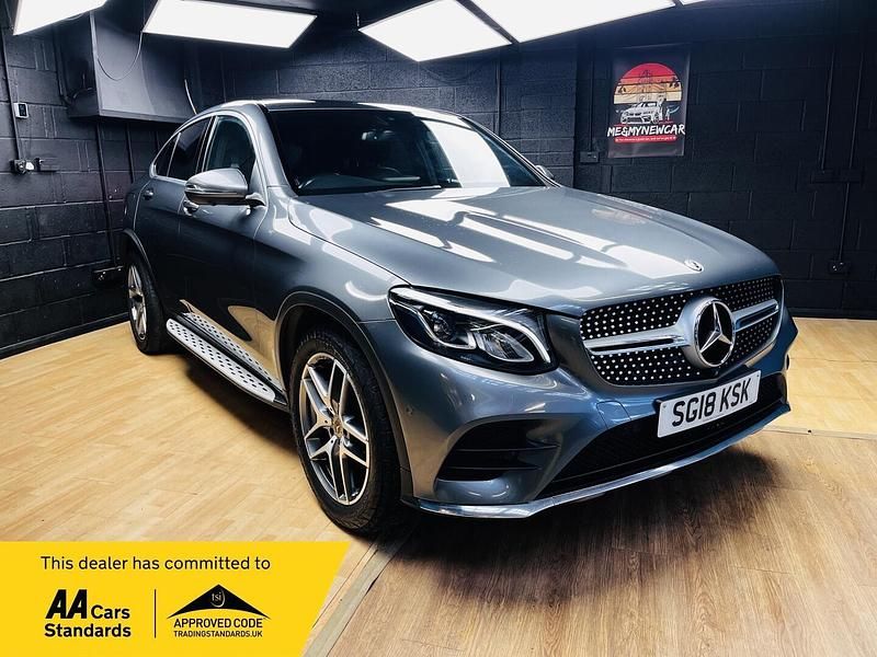 Used Mercedes GLC220 AMG Line Premium 170 HP (125 kW) 2018 Grey Coupe