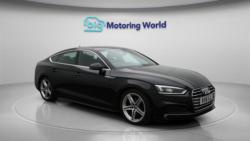 Used Audi A5 Sportback S-Line 190 HP (139 kW) 2018 Black Hatchback