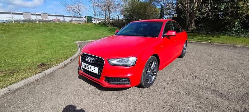 Used Audi A4 S-Line 150 HP (110 kW) 2015 Red Sedan