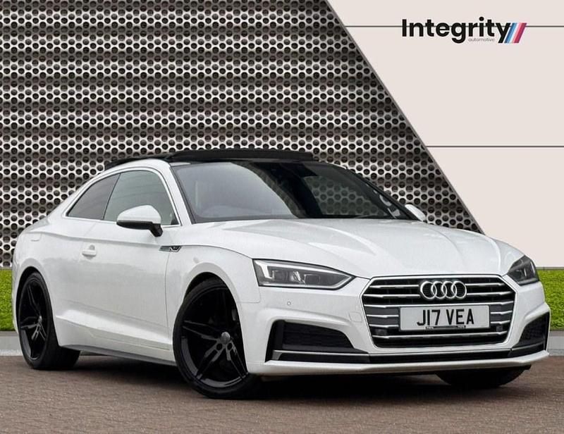 Used Audi A5 S-Line 190 HP (139 kW) 2019 White Coupe