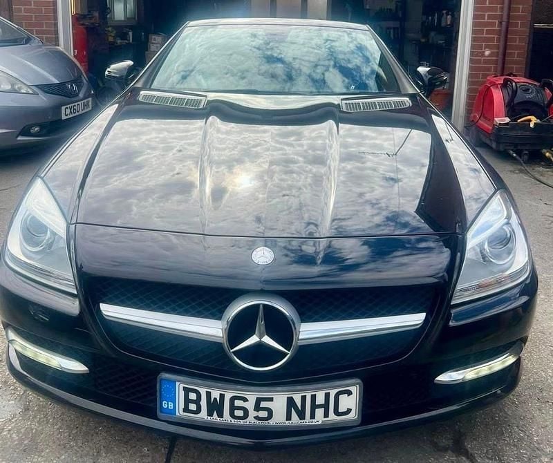 Used Mercedes SLK250 204 HP (150 kW) 2016 Black Cabriolet