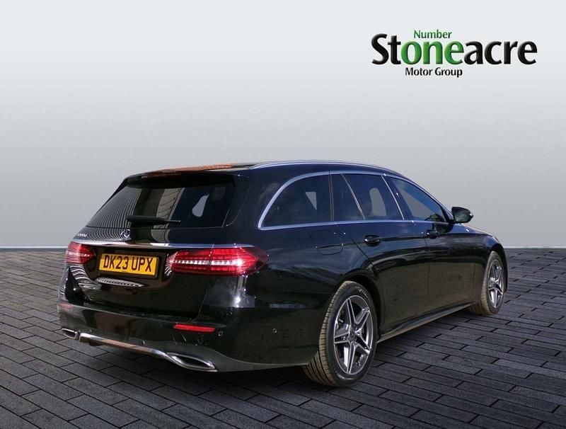 Used Mercedes E200 AMG line 200 HP (147 kW) 2023 Black Estate