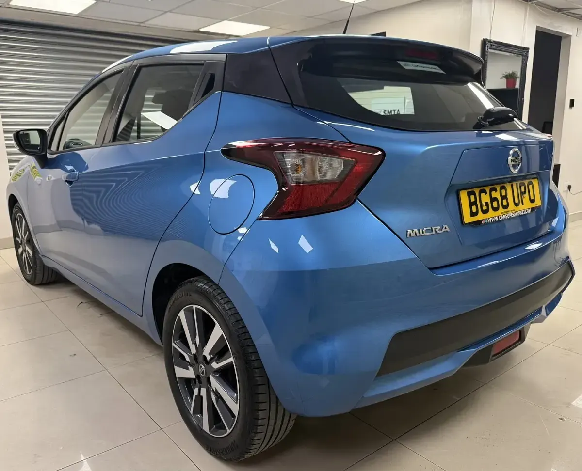 Used Nissan Micra Acenta 71 HP (52 kW) 2018 Blue Hatchback